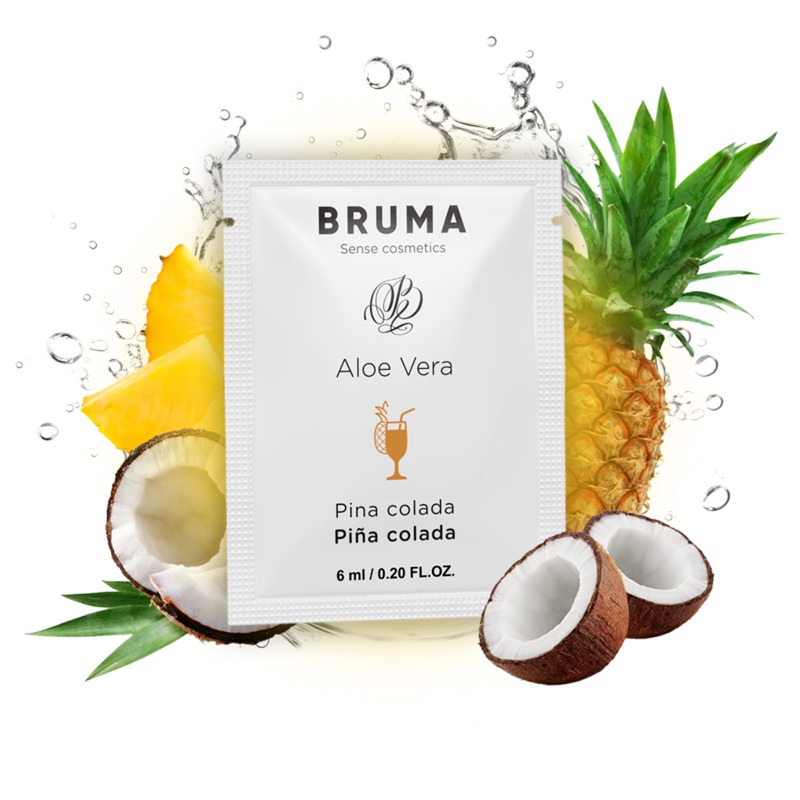 Пробник съедобного лубриканта на водной основе BRUMA Aloe Vera Glide Gel