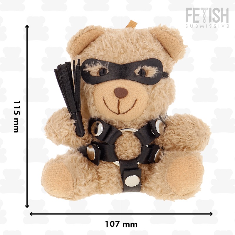 Плюшевый мишка с флогером в маске FETISH SUBMISSIVE