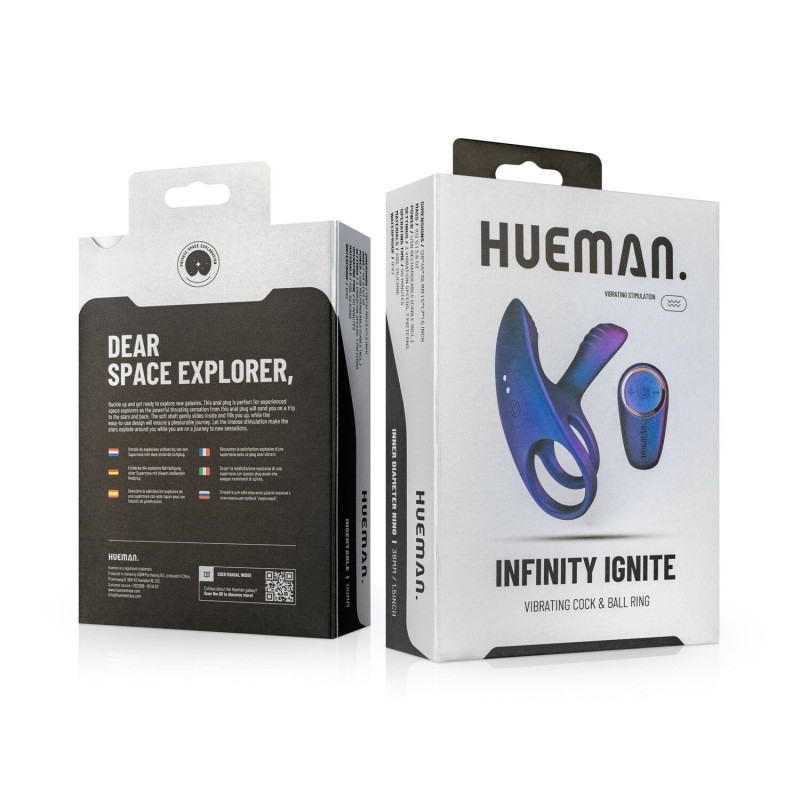 Эрекционное виброкольцо Hueman - Infinity Ignite Vibrating Cock Ring