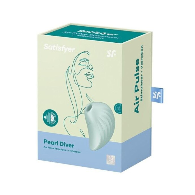 Вакуумний стимулятор з вібрацією Satisfyer Pearl Diver