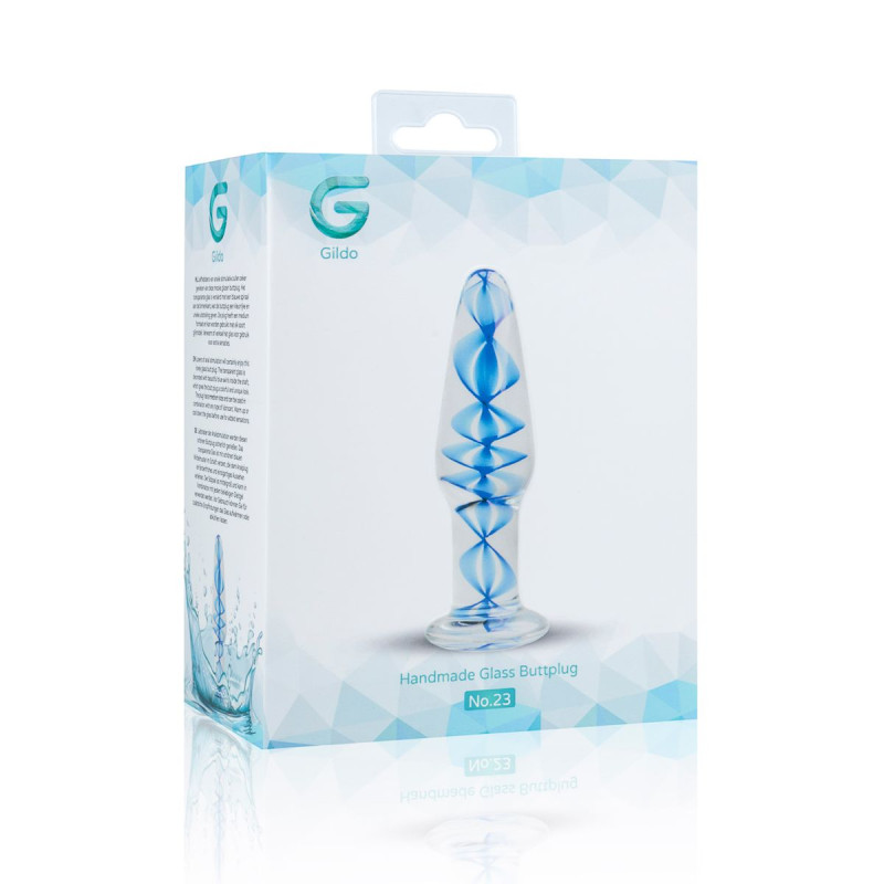 Скляна анальна пробка Gildo Glass Buttplug No.23