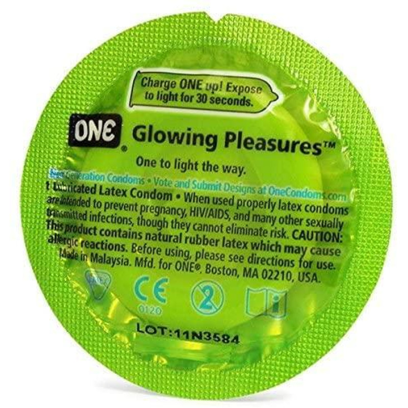 One Glowing Pleasures - презервативи що світиться