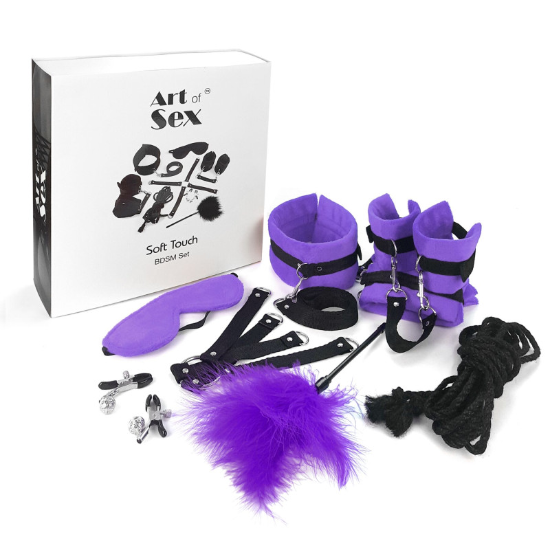 Набор БДСМ Art of Sex - Soft Touch BDSM Set (9 предметов)