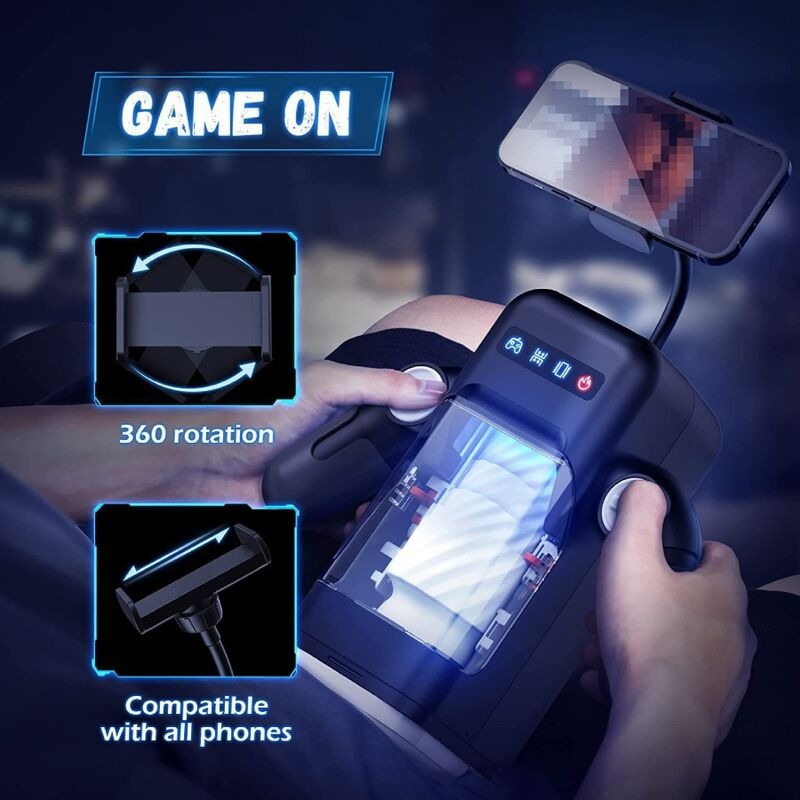 Штовхаючий мастурбатор з вібрацією та підігрівом Game Cup