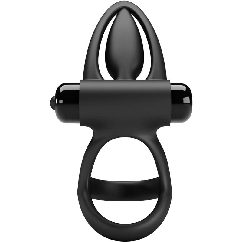 Эрекционное виброкольцо с двойной фиксацией Pretty Love Vibration Cock Ring
