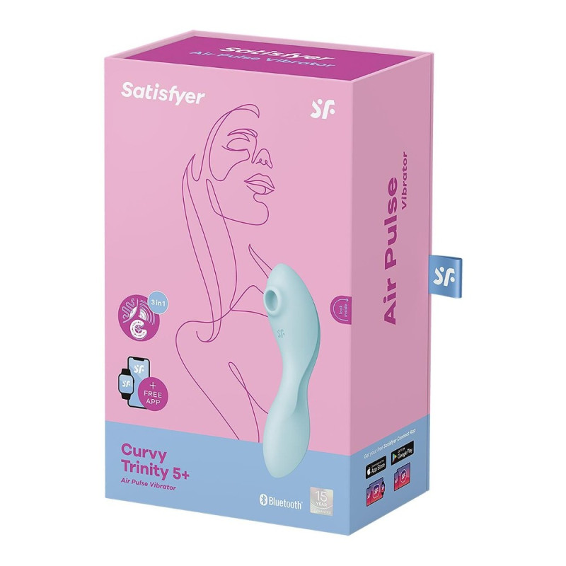 Вакуумний смарт-стимулятор з вібрацією Satisfyer Curvy Trinity 5