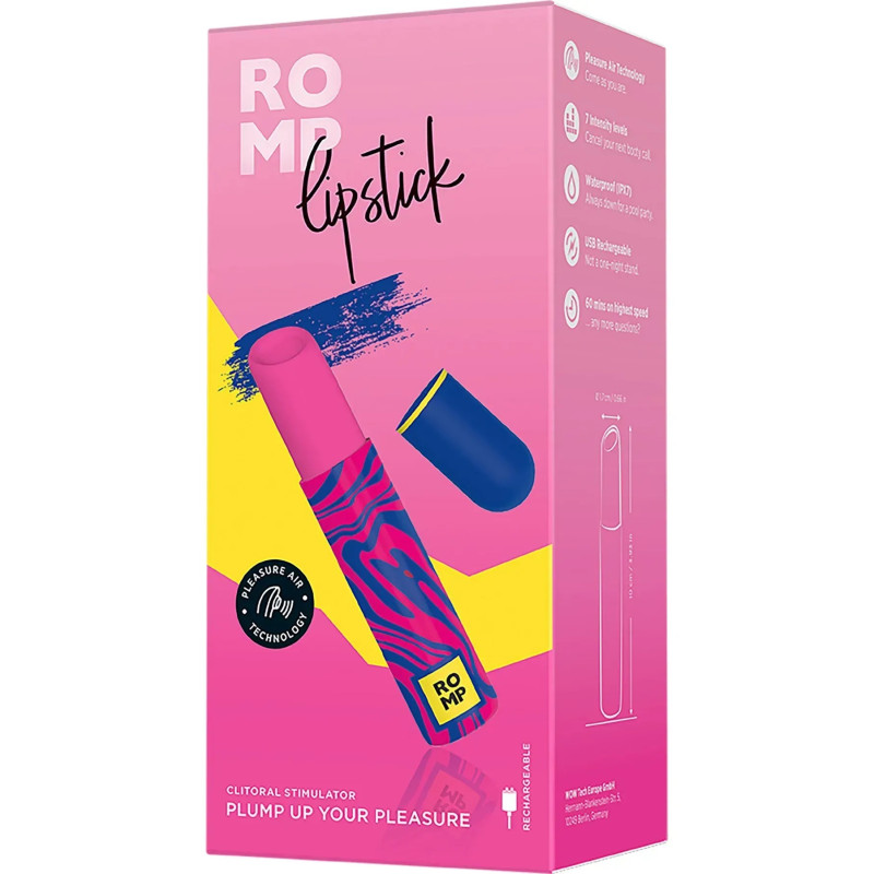 Вакуумний кліторальний стимулятор Romp Lipstick
