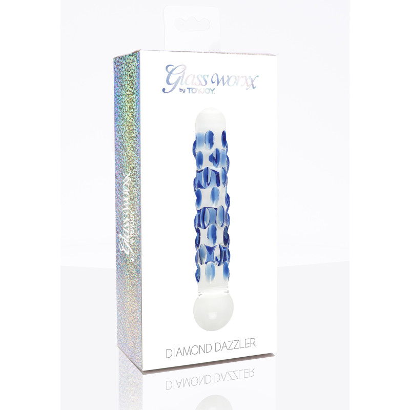 Склянний фалоімітатор ToyJoy Diamond Dazzler