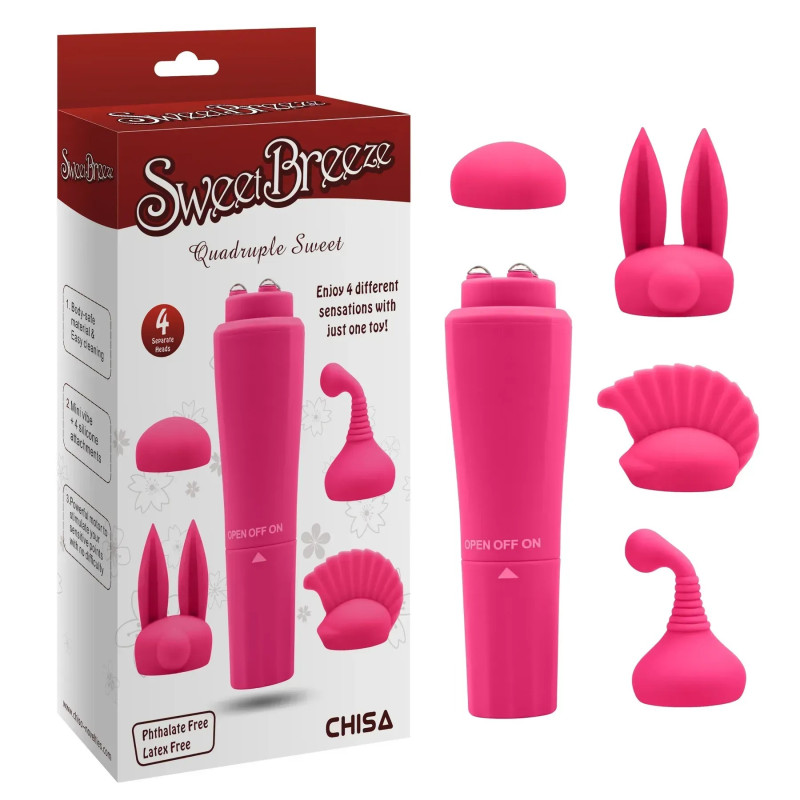 Вібропуля з насадками Chisa Sweet Breeze Вібропуля з насадками Chisa Sweet Breeze