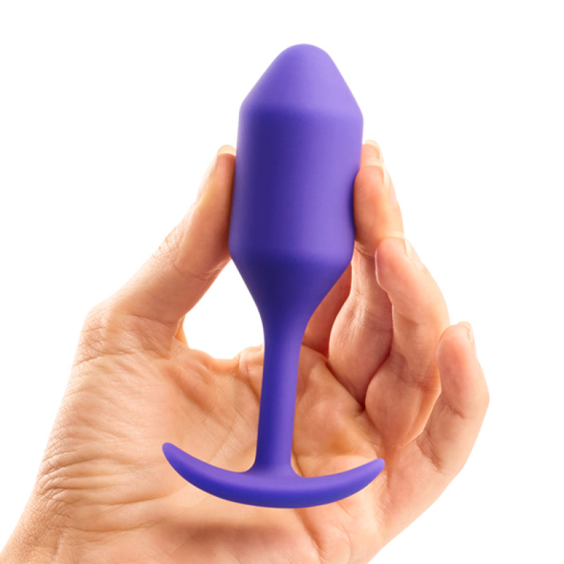 Анальная пробка со смещенным центром тяжести B-Vibe Snug Plug 2