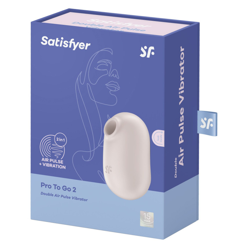 Вакуумний стимулятор з вібрацією Satisfyer Pro To Go 2