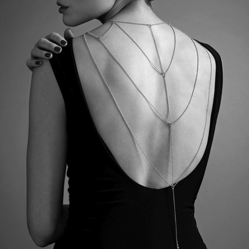 Прикраса для спини та декольте Bijoux Indiscrets Magnifique Back and Cleavage Chain - Silver