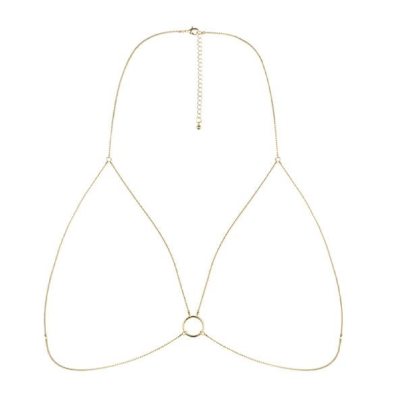 Прикраса-портупея Bijoux Indiscrets Magnifique Bra Chain - Gold