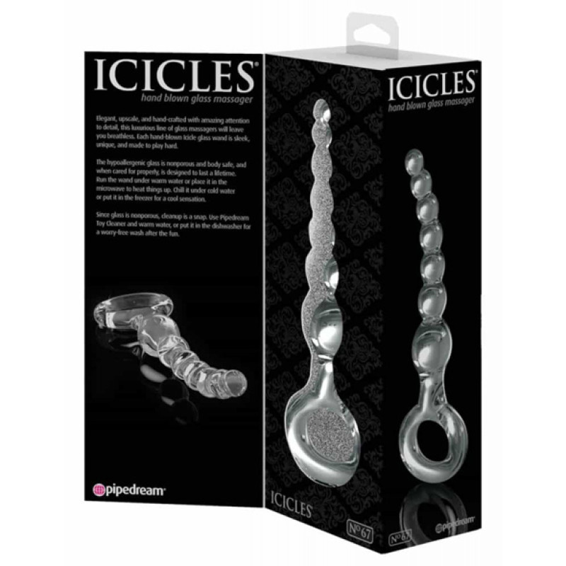 Скляні анальні кульки Icicles No.67