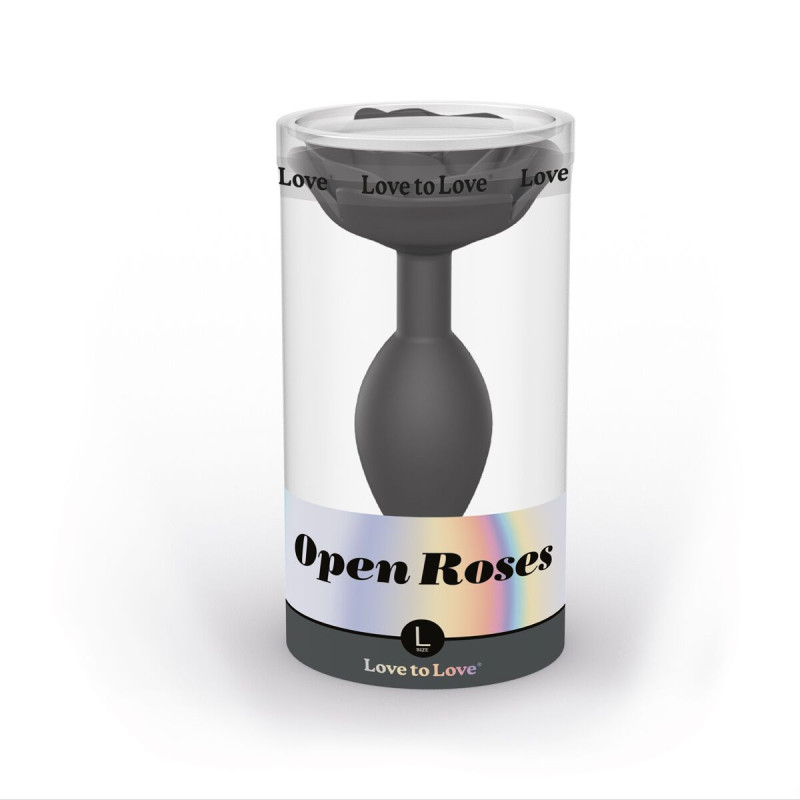 Силиконовая анальная пробка Love To Love Open Roses L size