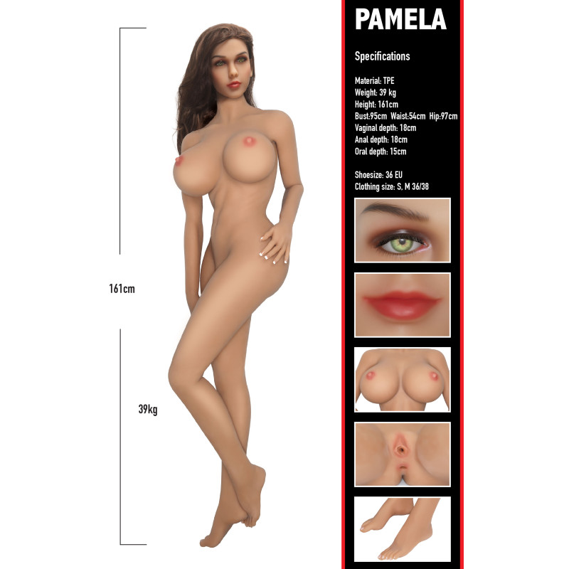 Реалистичная секс-кукла Pamela