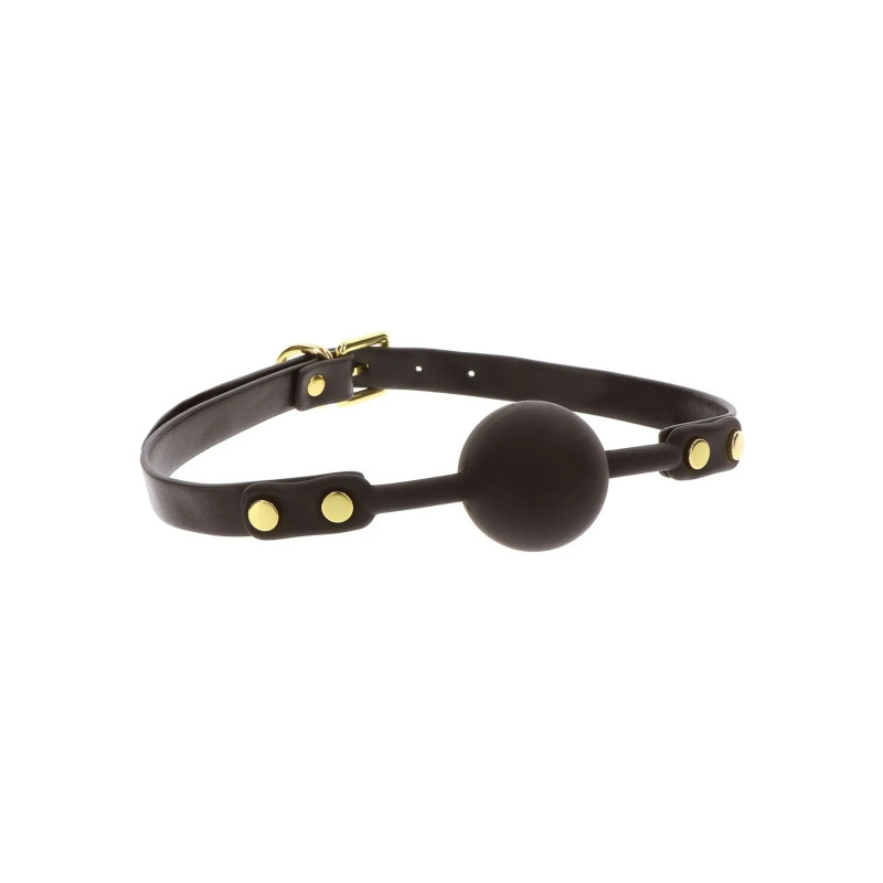 Кляп-кулька з золотою фурнітурою Taboom Ball Gag