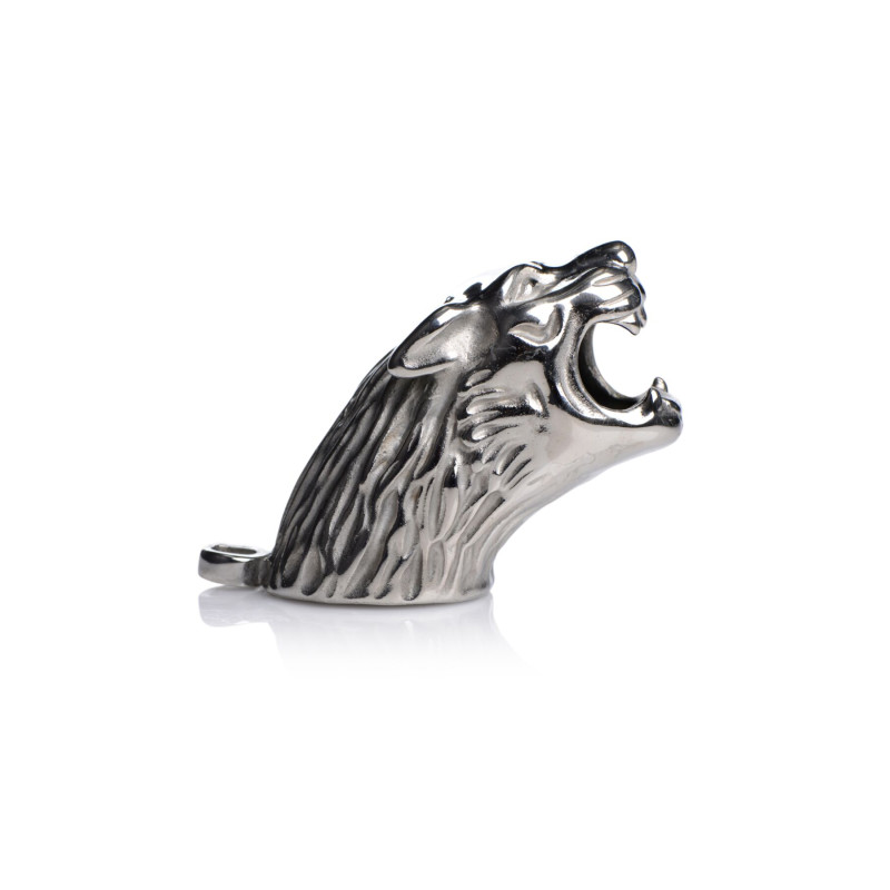 Пояс вірності Master Series: Tiger King Cock Cage With Lock, три кільця, замок, три ключі