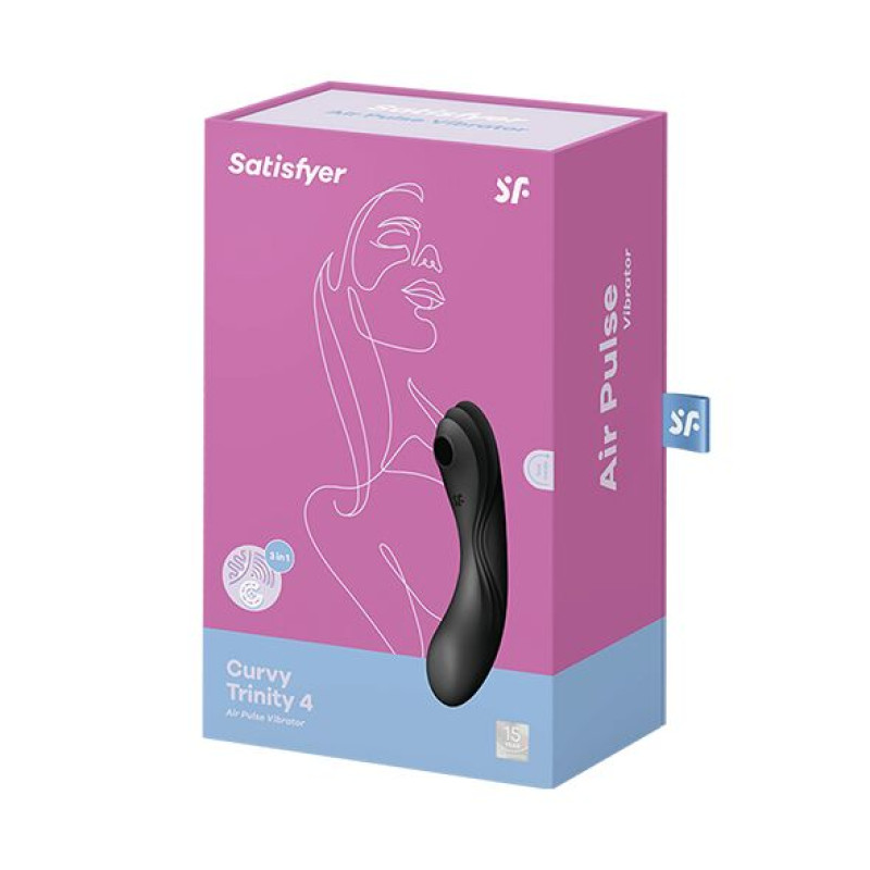 Вакуумный стимулятор с вибрацией Satisfyer Curvy Trinity 4