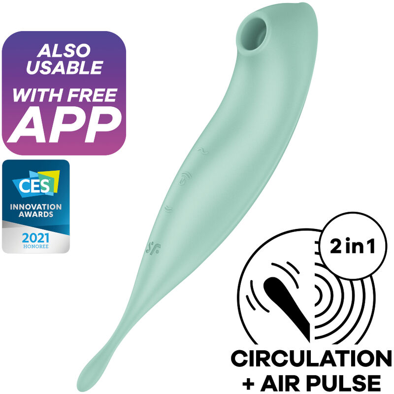 Вакуумный смарт-стимулятор с точечной вибрацией Satisfyer Twirling Pro+