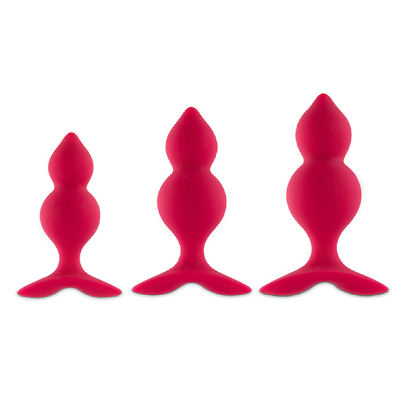 Набір анальних пробок Feelztoys - Bibi Twin Butt Plug Set 3 PCS