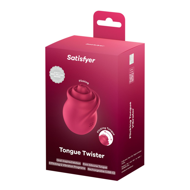 Вибростимулятор для клитора Satisfyer Tongue Twister с язычком Вибростимулятор для клитора Satisfyer Tongue Twister с язычком