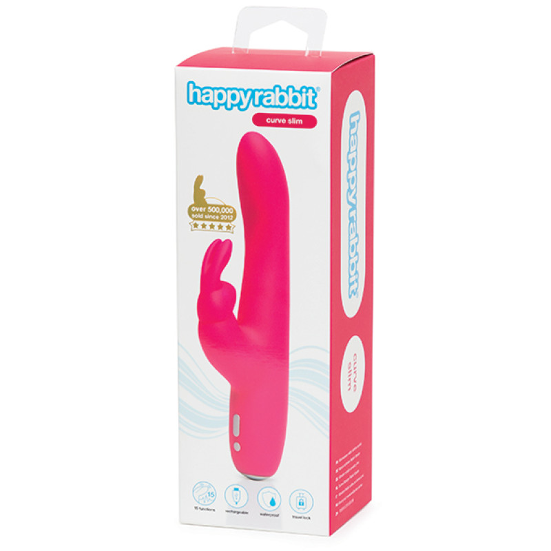 Вібратор Кролик Happy Rabbit Slimline Curve