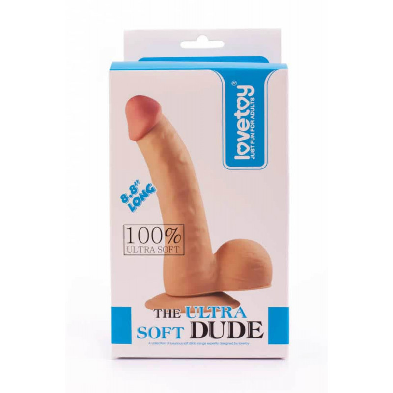 Реалістичній фалоімітатор The Ultra soft Dude 8.8'' (16.5*4 см)
