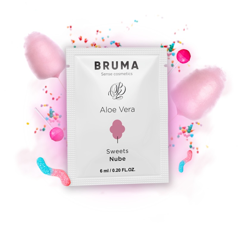Пробник съедобного лубриканта на водной основе BRUMA Aloe Vera Glide Gel