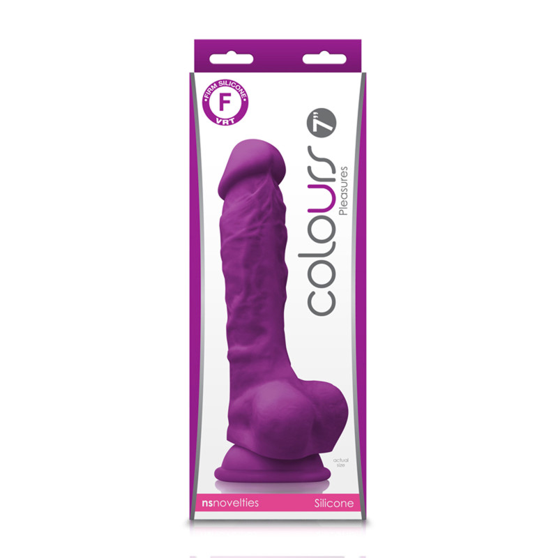 Фаллоимитатор на присоске Colours Pleasures Purple