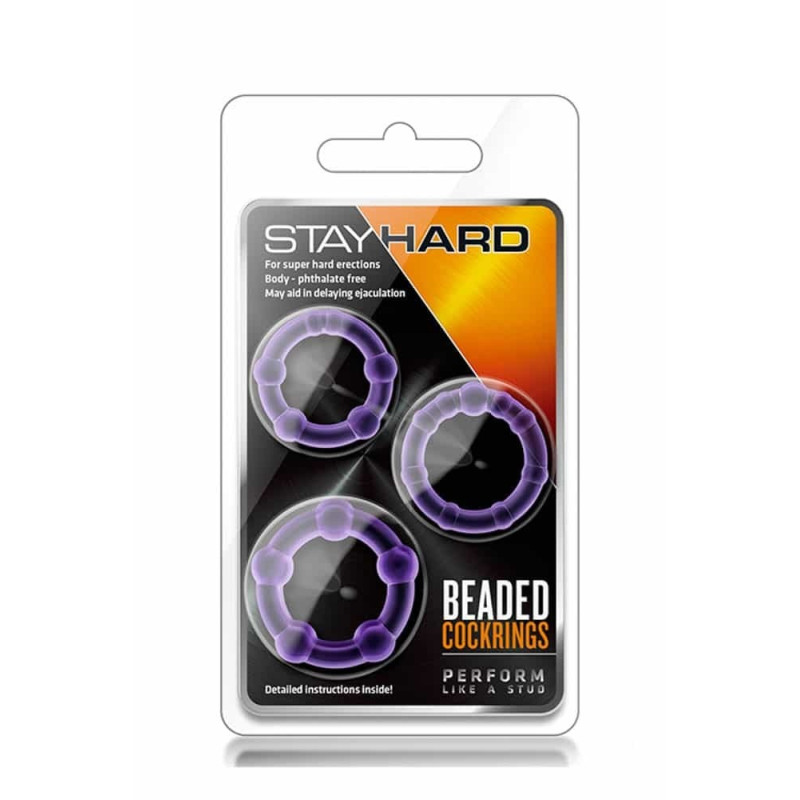 Набір ерекційних кілець Blush Stay Hard Beaded Cockrings