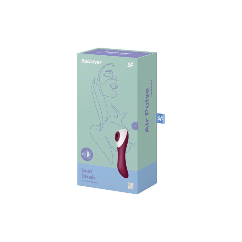 Вакуумный стимулятор с вибрацией Satisfyer Dual Crush