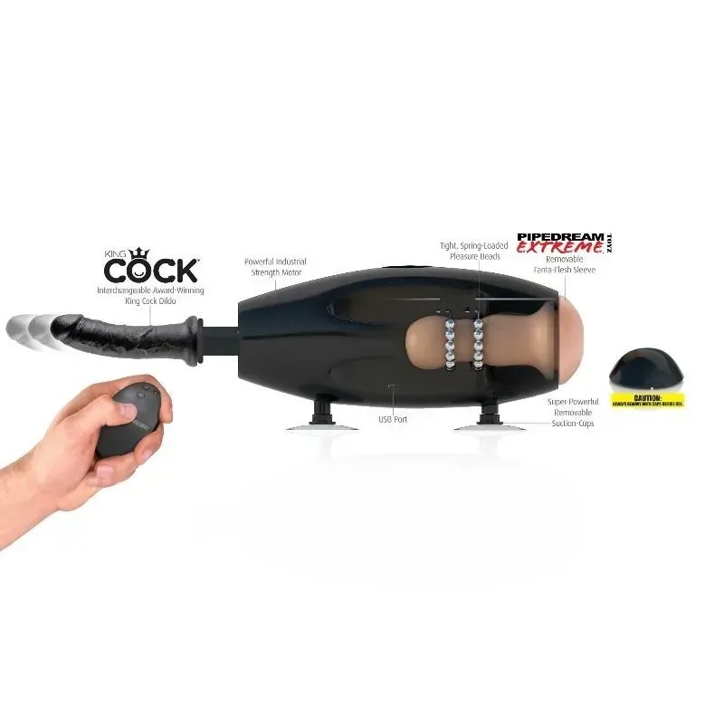 Секс-машина для двох Pipedream Fetish Fantasy Extreme з утримувачем для телефону