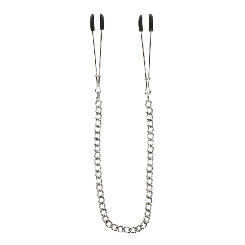 Зажимы на соски с цепочкой Taboom Nipple Play Tweezers With Chain