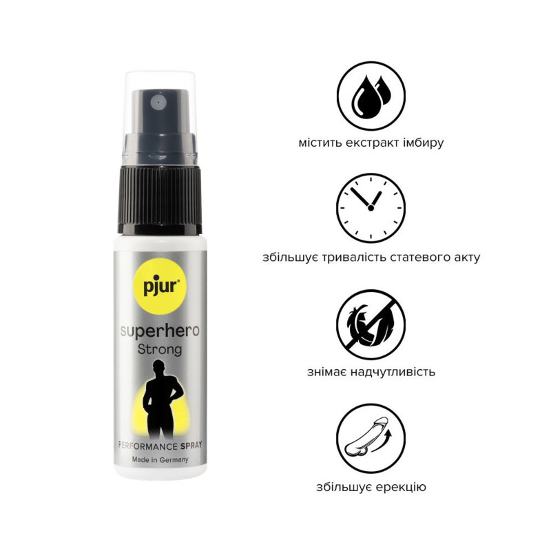 Пролонгуючий спрей pjur Superhero Strong Spray