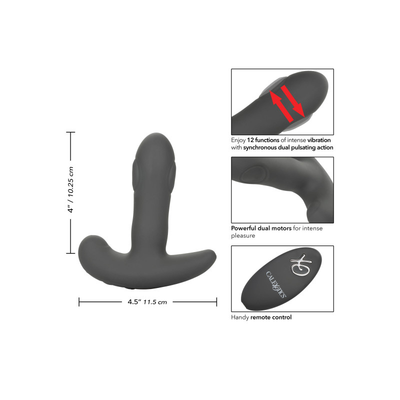 Масажер простати з пультом ДУ CalExotics Eclipse Dual Pulsating Probe
