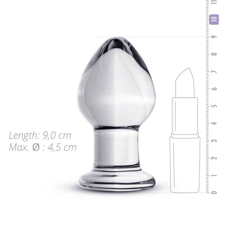 Скляна анальна пробка Gildo Glass Buttplug No.26