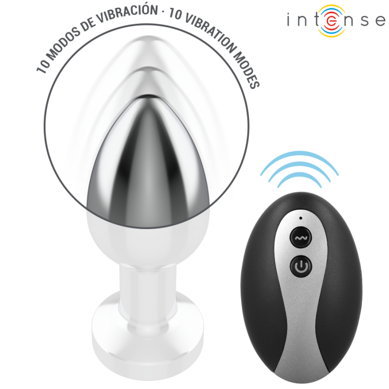 Анальна пробка з LED-підсвіткою та пультом INTENSE LED Metal Anal Plug (Розмір S) Анальна пробка з LED-підсвіткою та пультом INTENSE LED Metal Anal Plug (Розмір S)