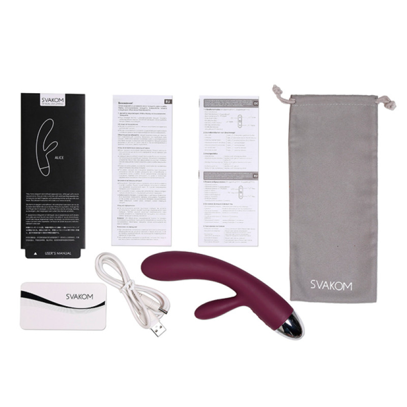 Вибратор кролик Svakom Alice Rabbit Vibrator Violet