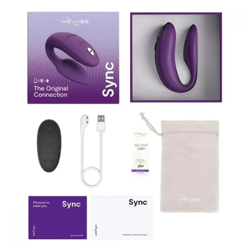 Гнучкий смарт-вібратор для пар We-Vibe Sync 2