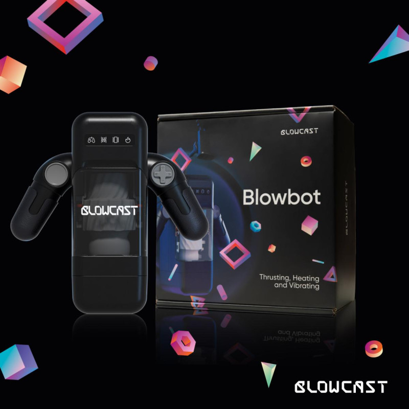 Толкающий мастурбатор с вибрацией BLOWCAST Blowbot