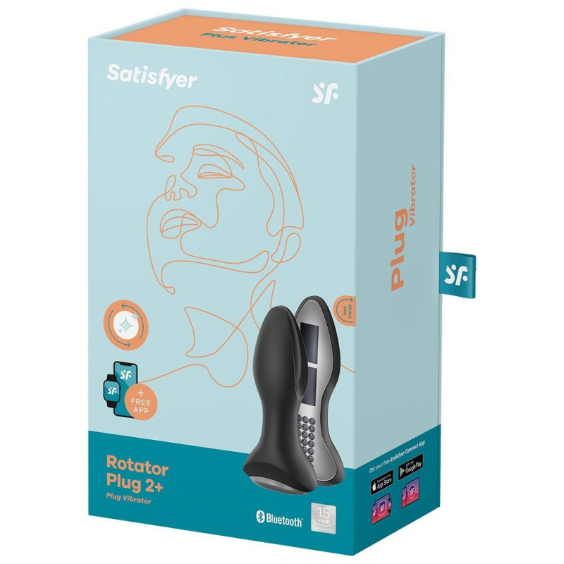 Анальна пробка з масажними кульками Satisfyer Rotator Plug 2+