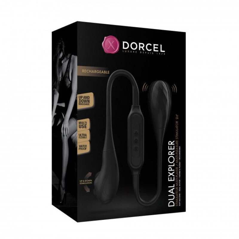Вібратор на гнучкій зчіпці Dorcel DUAL EXPLORER