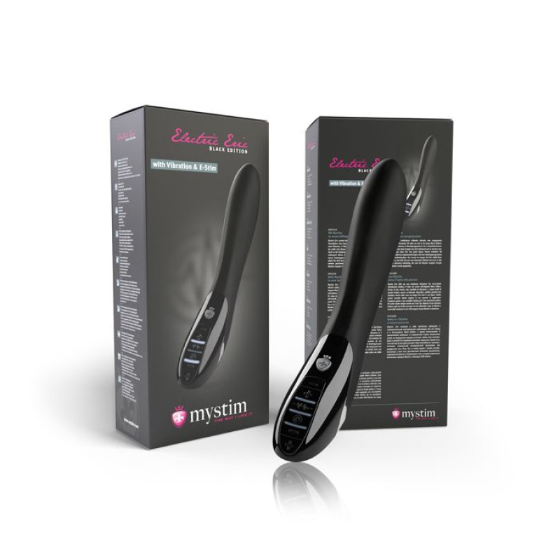 Вибратор с электростимуляцией Mystim Electric Eric eStim Black