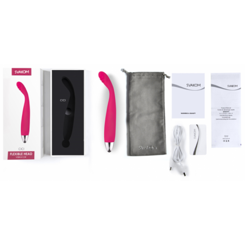 Вібромасажер з гнучкою голівкою Svakom Cici
