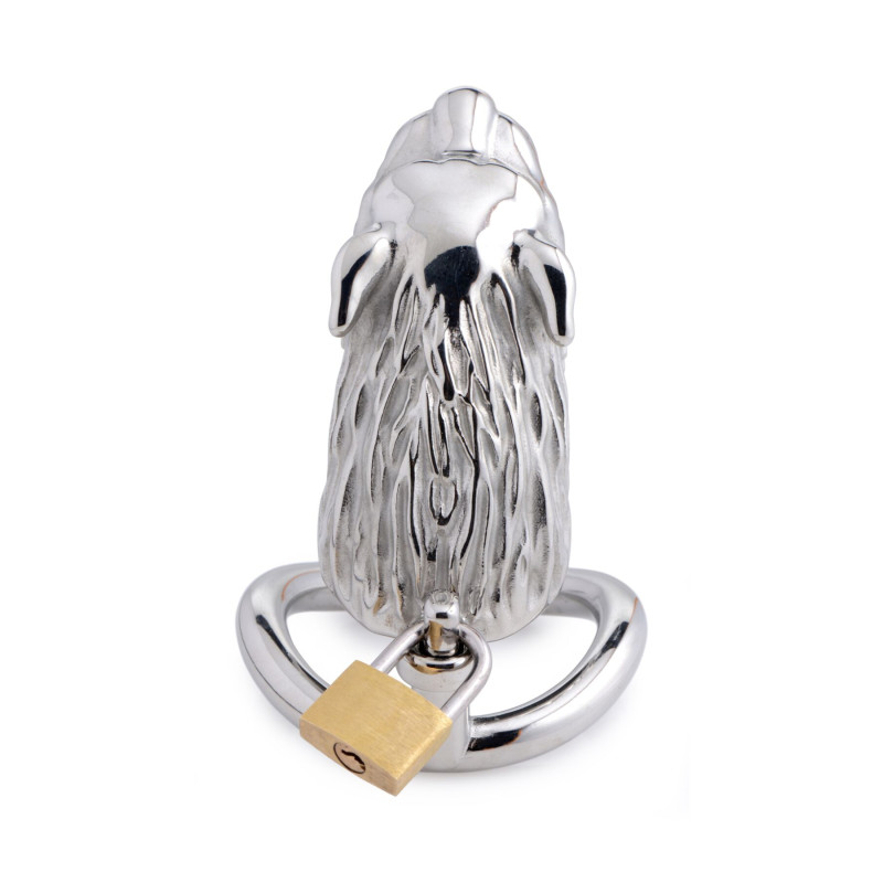 Пояс вірності Master Series: Tiger King Cock Cage With Lock, три кільця, замок, три ключі