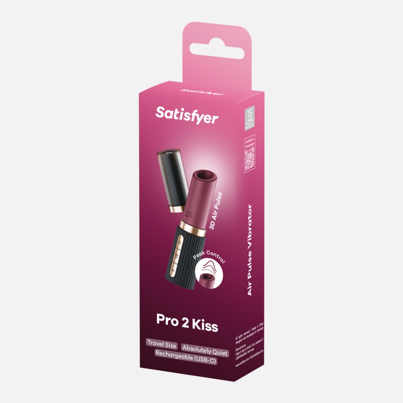 Вакуумний стимулятор клітора Pro 2 Kiss Satisfyer