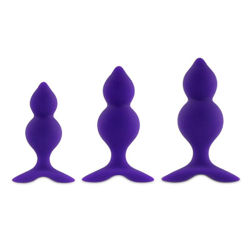 Набір анальних пробок Feelztoys - Bibi Twin Butt Plug Set 3 PCS