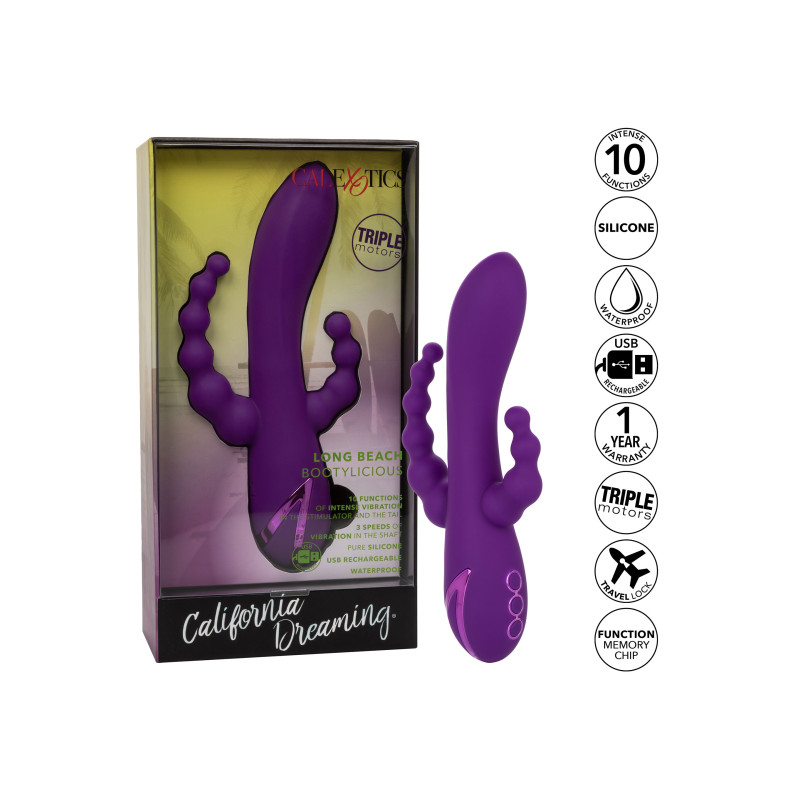 Потрійний вібратор CalExotics Long Beach Bootylicious