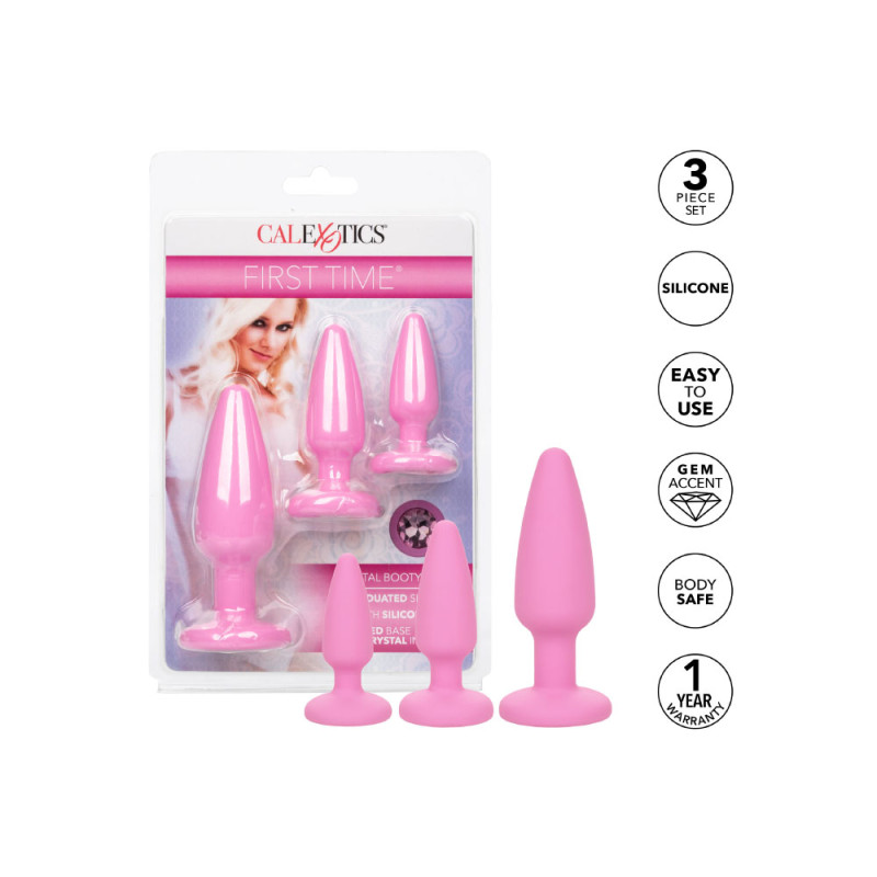 Набір силіконових пробок CalExotics Crystal Booty Kit